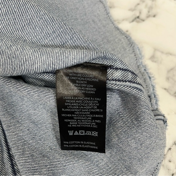 Anthropologie Pilcro Icon Fluted Strapless Denim Midi Dress Smocked Back Large - Picture 13 of 16